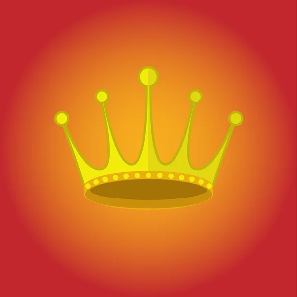 Crown design vektorové ikony — Stockový vektor