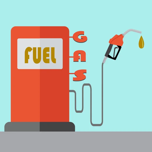Concetto vettore pompa carburante — Vettoriale Stock