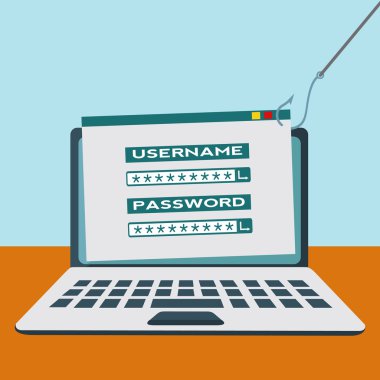 Internet Kimlik avı sitesi, Hacking, dolandırıcılık vektör kavramı