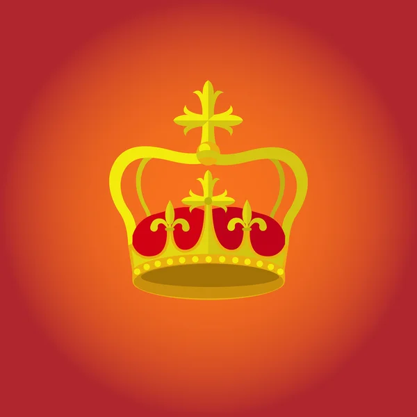 Crown design vektorové ikony — Stockový vektor