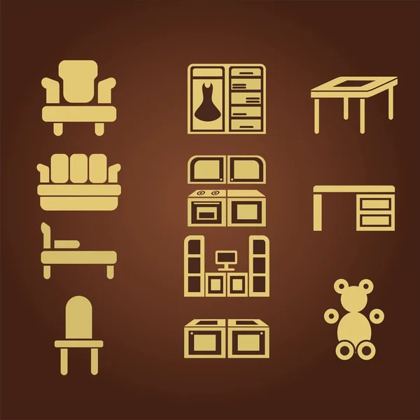 Furniture store — Stock Illustration Furniture store Vector Graphics