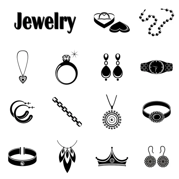 Icons "Jewelry" — Stock Vector