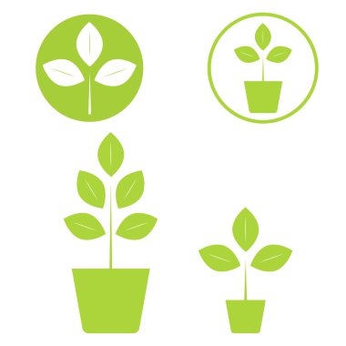 Ekoloji simgesi seti.