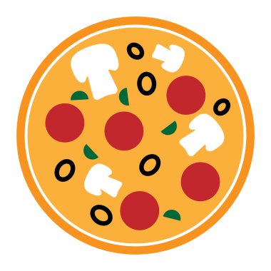 Vektör pizza simgesi