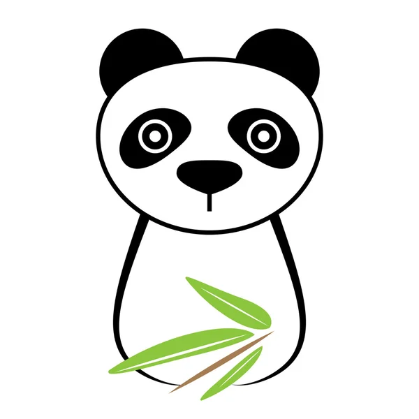 Panda-Symbol. Logo-Element — Stockvektor