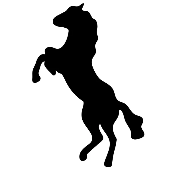 Sziluettjét vektor ló — Stock Vector