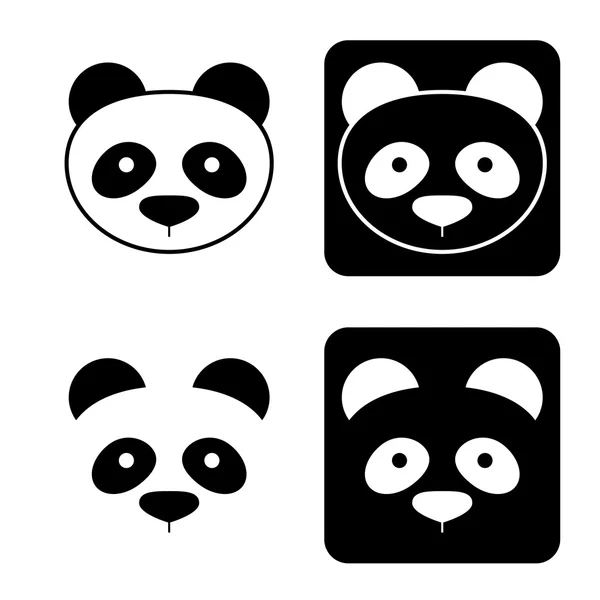 Panda-Symbol. Logo-Element — Stockvektor