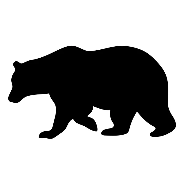 Sylwetka wektor niedźwiedzia — Wektor stockowy