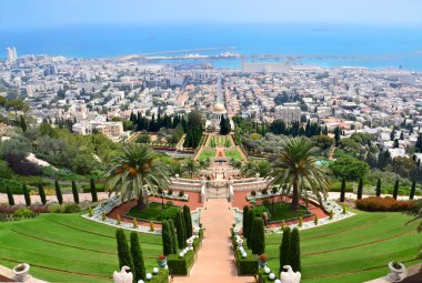 Haifa Bahai bahçelerinde