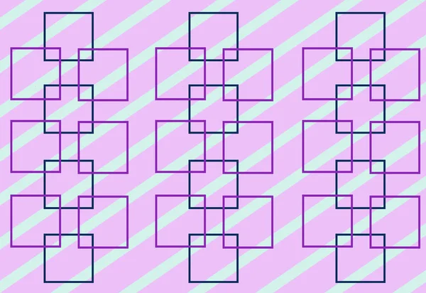 Geometrik Baskı Çizgiler Karalanmış Lavanta Nane Renkleri — Stok fotoğraf