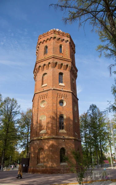 Πύργος Νερού Zaraysk Φόντο Της Πόλης Royalty Free Φωτογραφίες Αρχείου