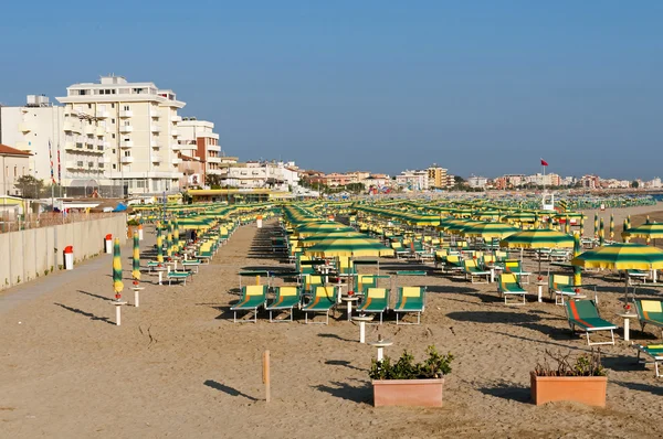 Plaży w Rimini, Włochy — Zdjęcie stockowe