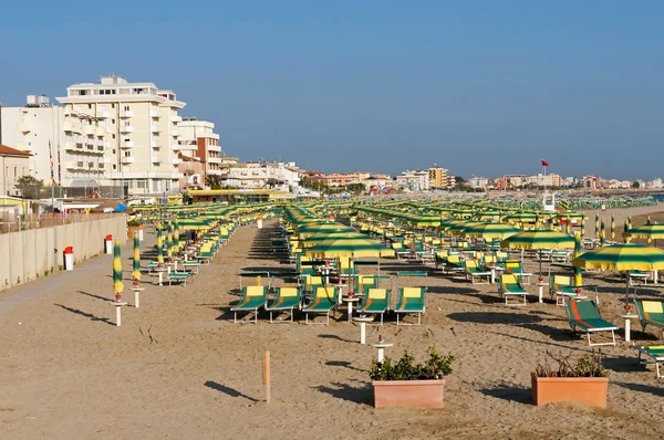 Rimini beach, Olaszország — Stock Fotó