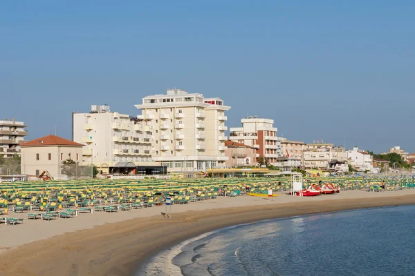 Rimini beach, Olaszország — Stock Fotó