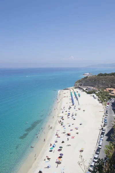 Widok na morze Tropea, Calabria, Włochy — Zdjęcie stockowe