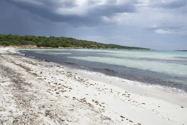 Praia na Sardenha antes da tempestade, Itália — Fotografia de Stock