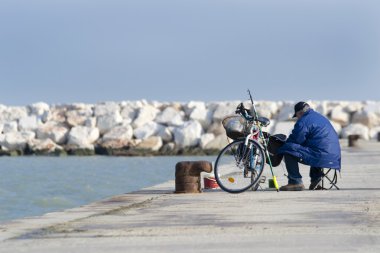 Limandaki Bisiklet adamla