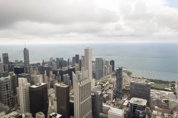 Чикаго верхньої кришки з озера, США — стокове фото