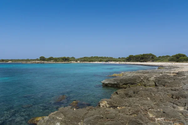 View of the rocky coast in Menorca, Balearic Islands, Spain — Stock Photo, Image