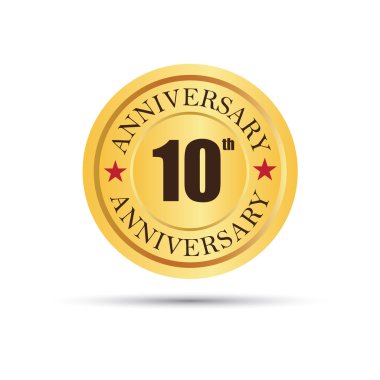 10 yıl yıldönümü logosu