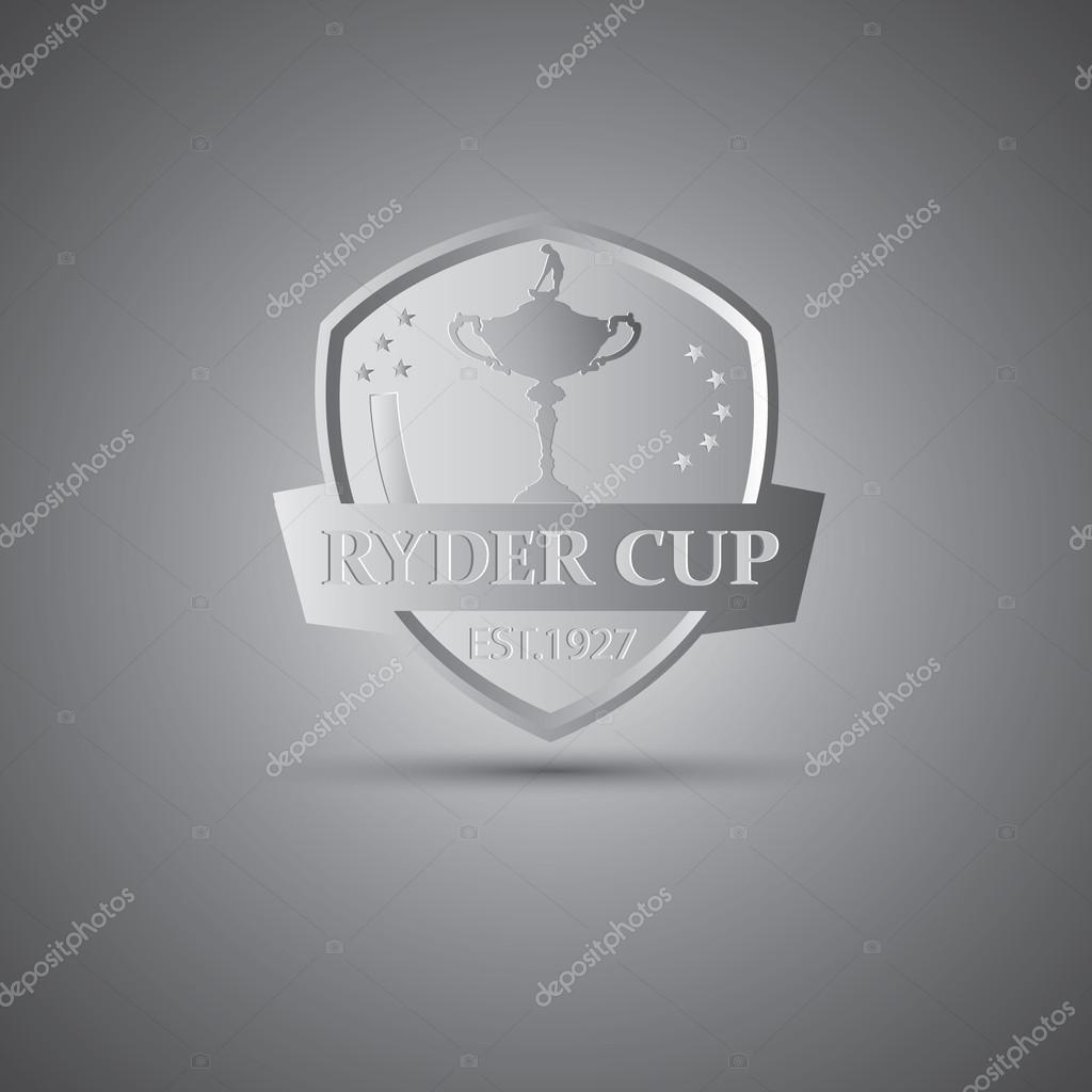 Metalic Ryder cup golf tournament logo