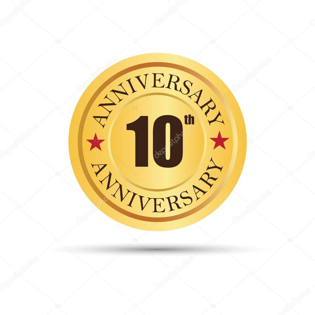 10 years anniversary logo