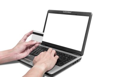 Bir kullanarak kredi kartı online alışveriş için