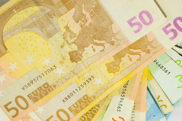 Textura billetes de 50 euros — Foto de Stock