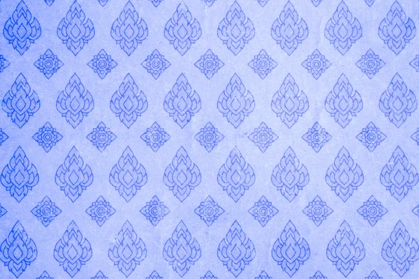 Papel patrón estilo tailandés azul — Foto de Stock