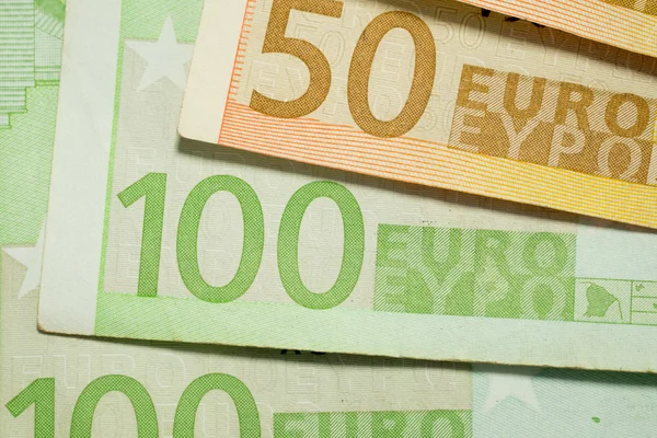 Textura billetes de 50 y 100 euros — Foto de Stock
