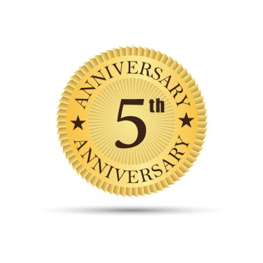 5 yıl yıldönümü Logo