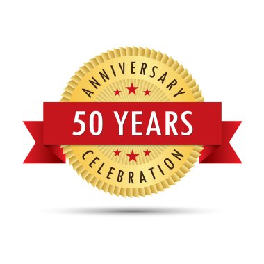 Elli yıl yıldönümü kutlama kutsal kişilerin resmi logosu