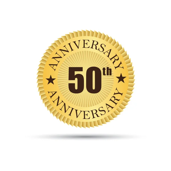 Logo 50 años aniversario — Archivo Imágenes Vectoriales