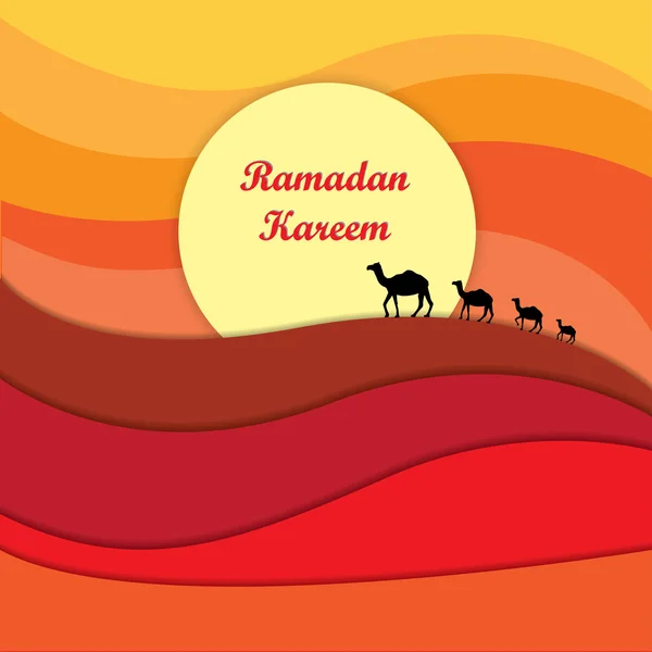 Célébrations du Ramadan Kareem — Image vectorielle