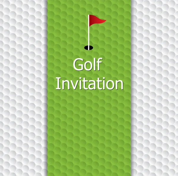 Golf invitación diseño gráfico — Vector de stock