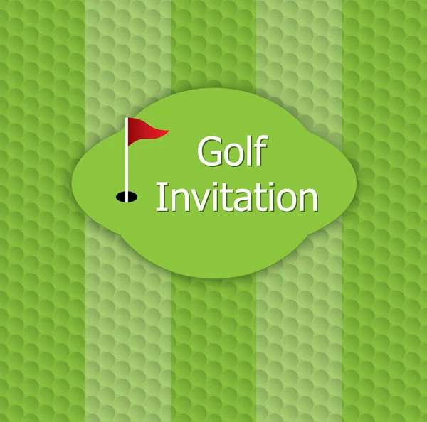 Golf uitnodiging grafisch ontwerp — Stockvector