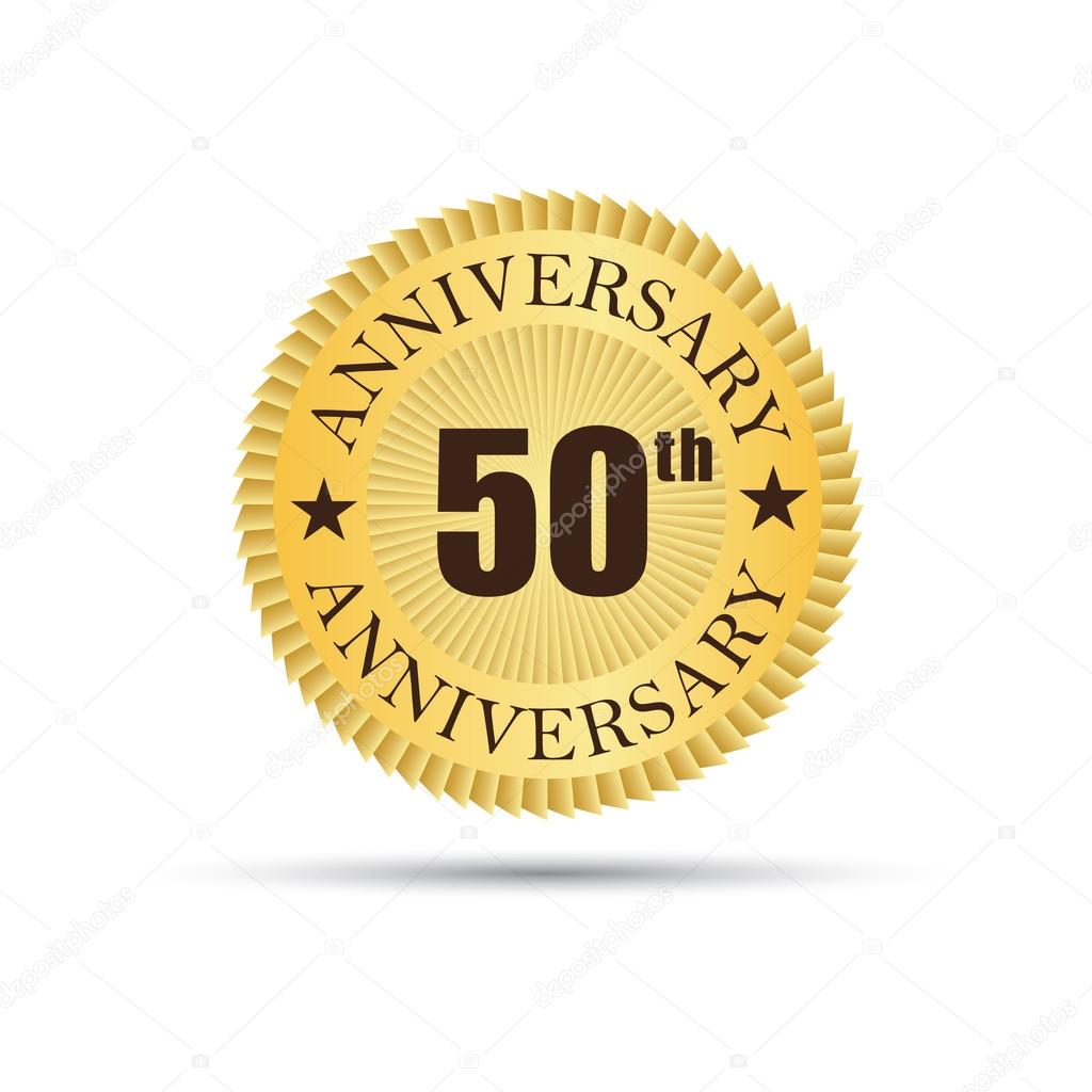 50 Years Anniversary Logo Stock Vector C Mantinov