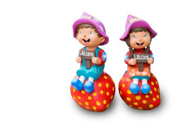 İzole hoş geldin bebek