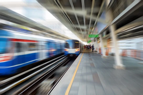 Abstract blur running train — Stock Photo, Image