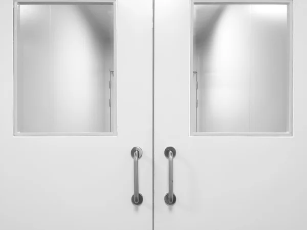 Porte en salle blanche — Photo