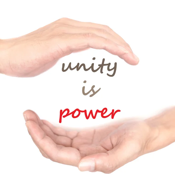 Концепция рук - единство - сила — стоковое фото