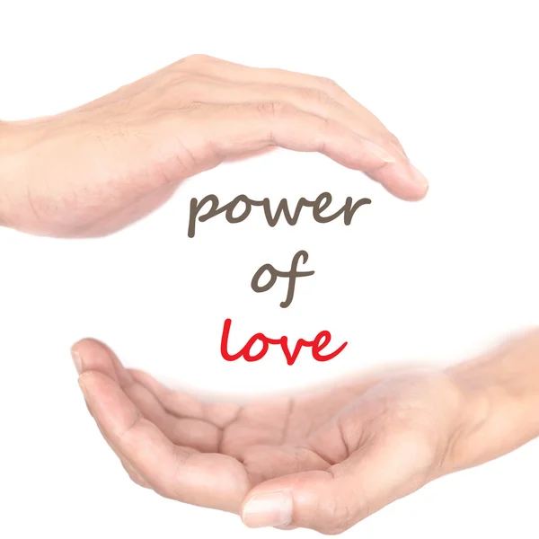 Hands concept - power of love — Stock Photo, Image