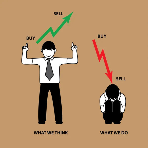 Situación común de las personas del mercado de valores — Vector de stock