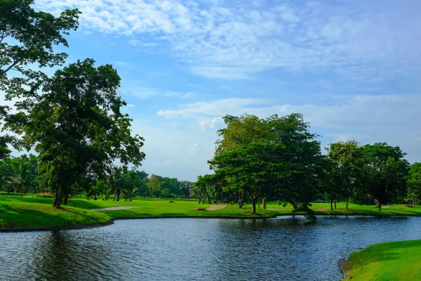 Beautiful scene in golf course — Stock Photo, Image