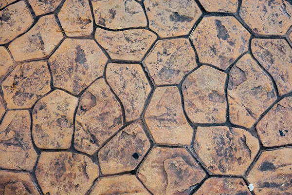 Piedra forma piso de ladrillo como fondo — Foto de Stock