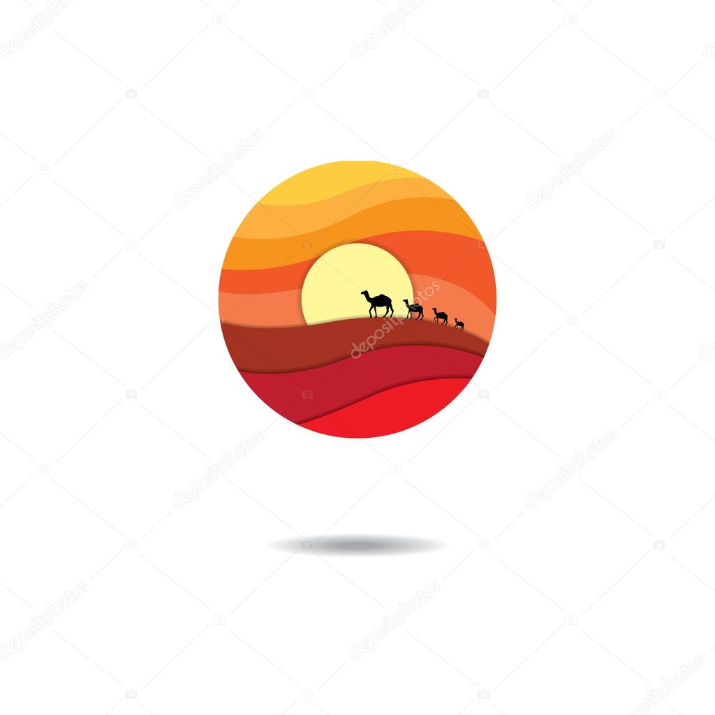 Desert logo Stock Vector Image by ©mantinov #84224244