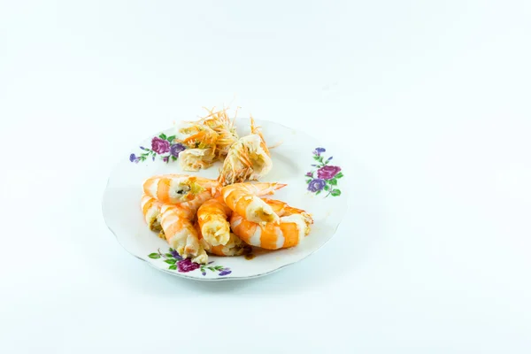 Steamed shrimp — Stock Photo, Image