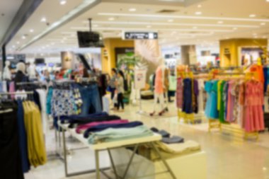 Kadın giyim alışveriş merkezinde bulanıklık