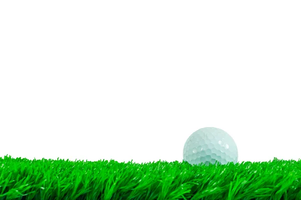 Golflabda füvön — Stock Fotó