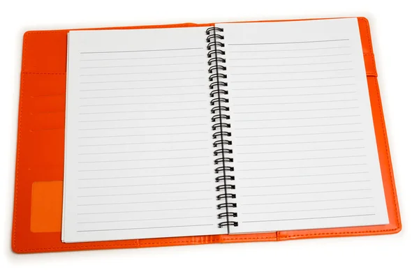 Isolerade arrangör notebook — Stockfoto